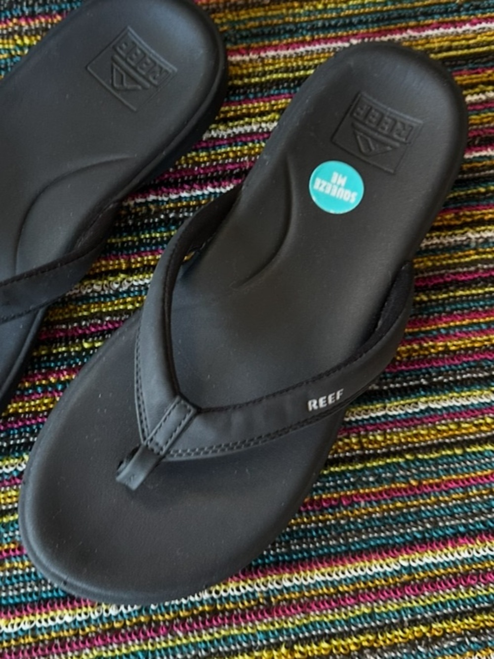 Reef Black Women's Soft Sole Flip Flops